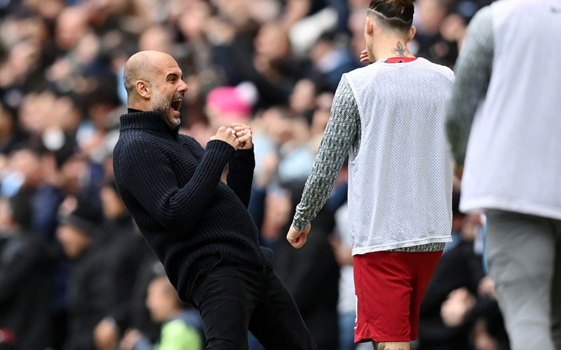 berita bola selebrasi pep - Ekings